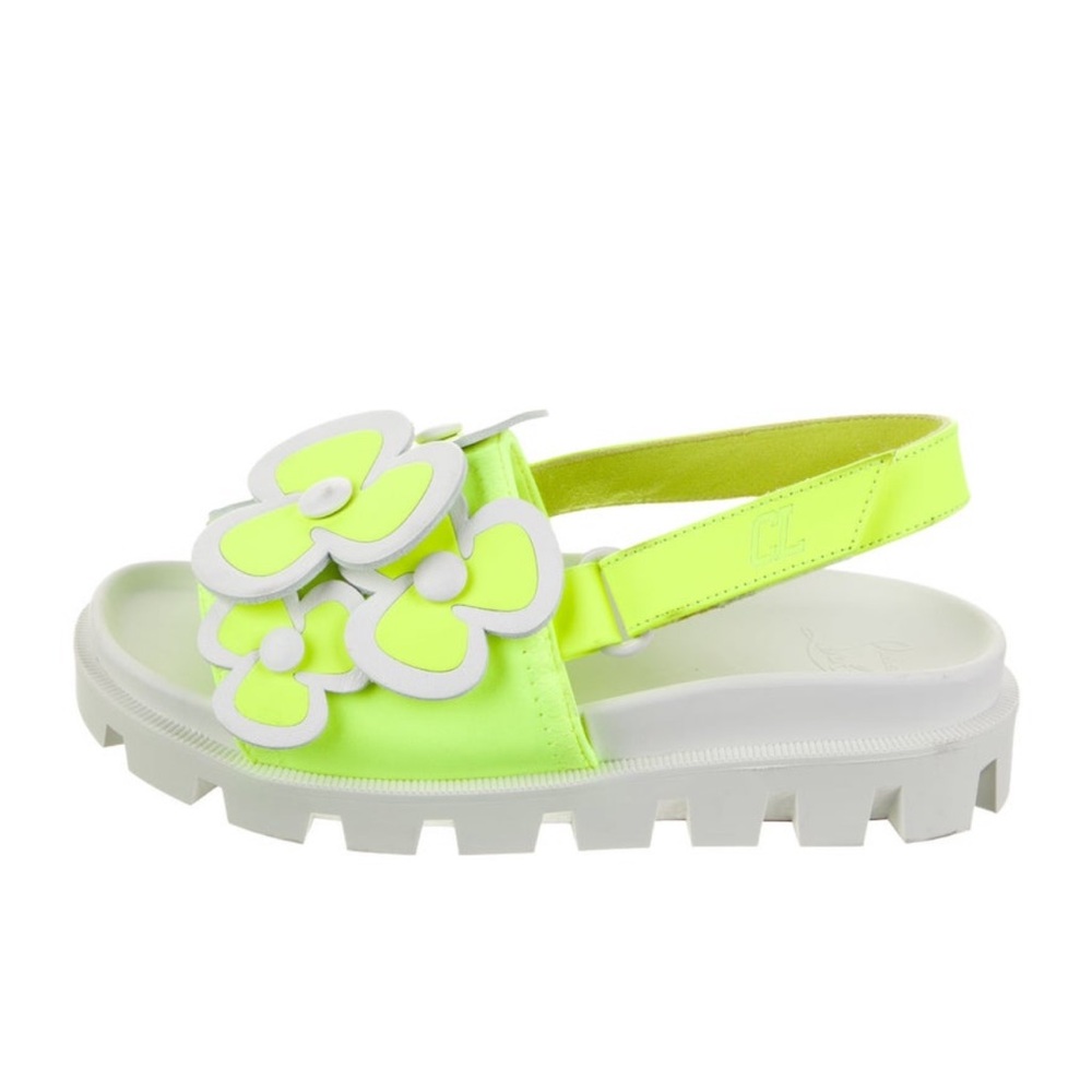 Christian Louboutin Floral Leather Sandals